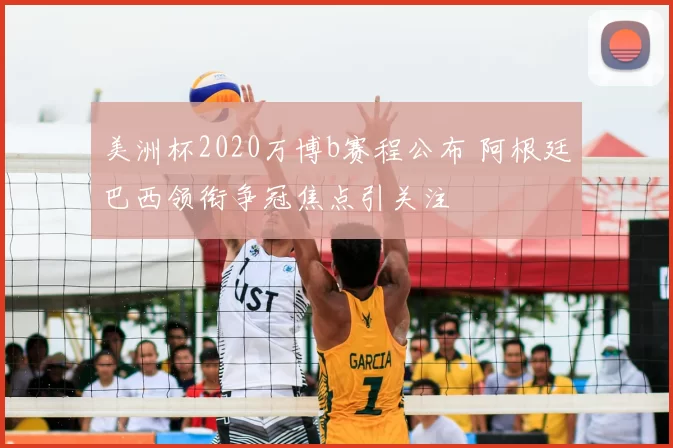 美洲杯2020万博b赛程公布 阿根廷巴西领衔争冠焦点引关注