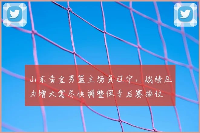 山东黄金男篮主场负辽宁，战绩压力增大需尽快调整保季后赛排位